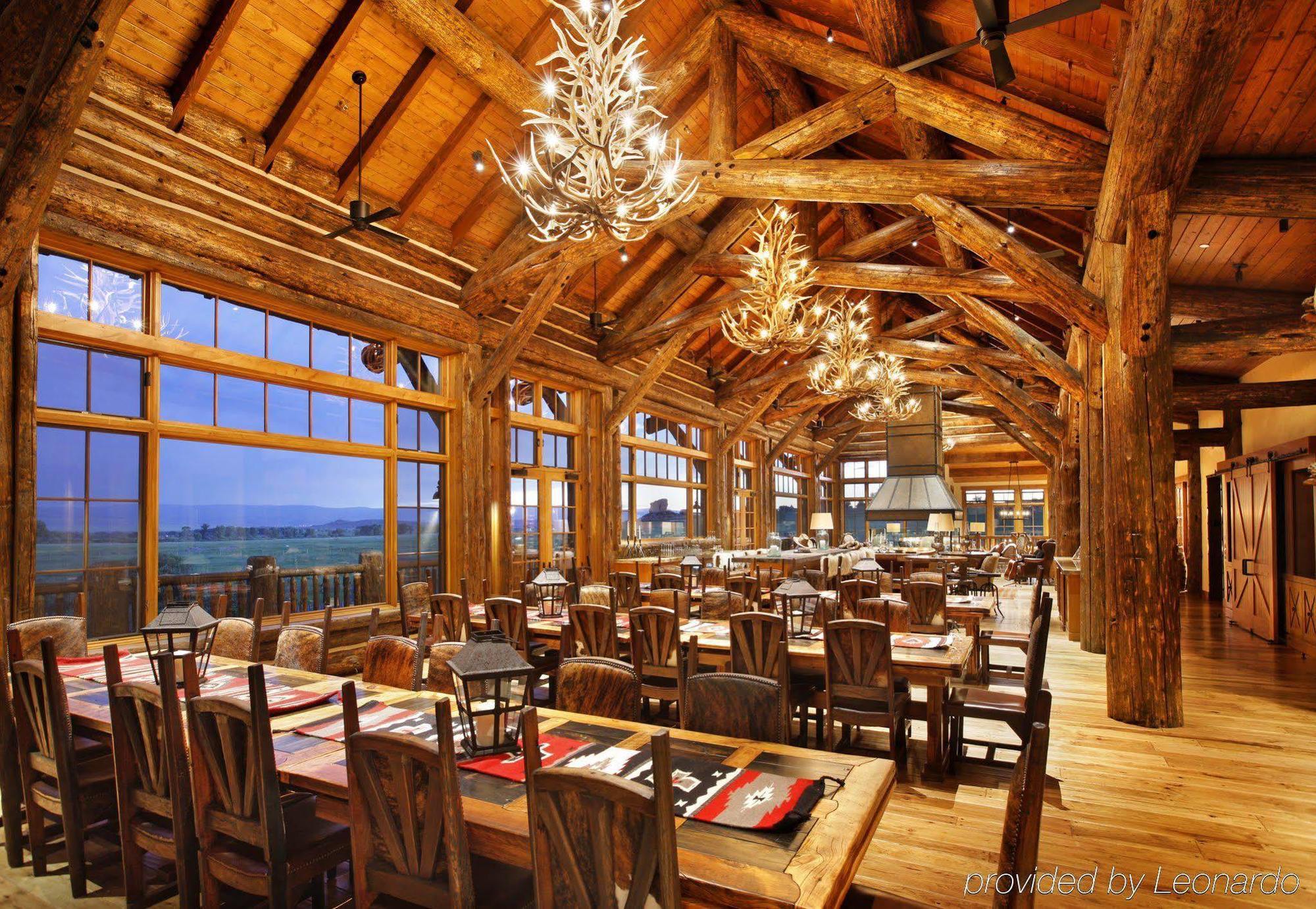 Saratoga The Lodge & Spa At Brush Creek Ranch מסעדה תמונה